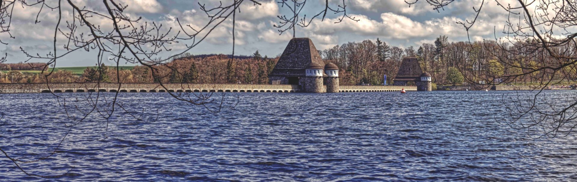 Lake Water Panorama Staudamm