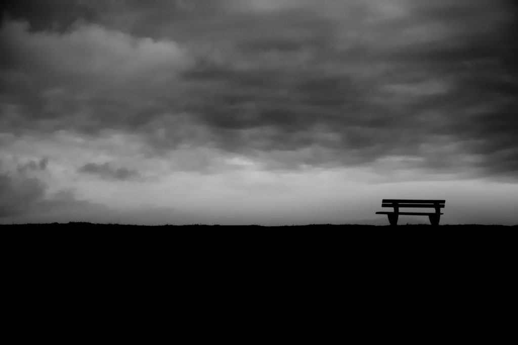 Bench silhouette Clouds